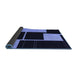 Sideview of Abstract Blue Contemporary Rug, con1699blu