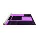 Sideview of Machine Washable Abstract Purple Contemporary Area Rugs, wshcon1699pur