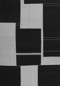 Abstract Gray Contemporary Rug, con1699gry