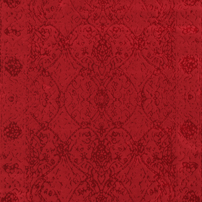 Machine Washable Abstract Red Contemporary Rug, wshcon169red