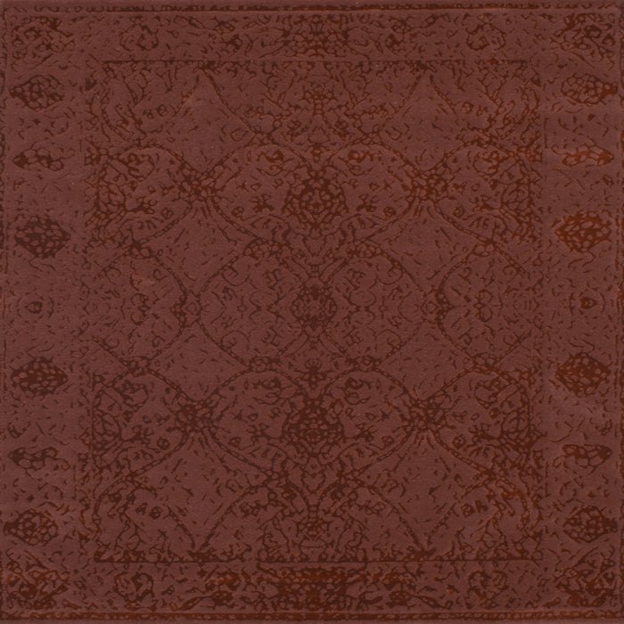 Square Abstract Light Blue Contemporary Rug, con169lblu