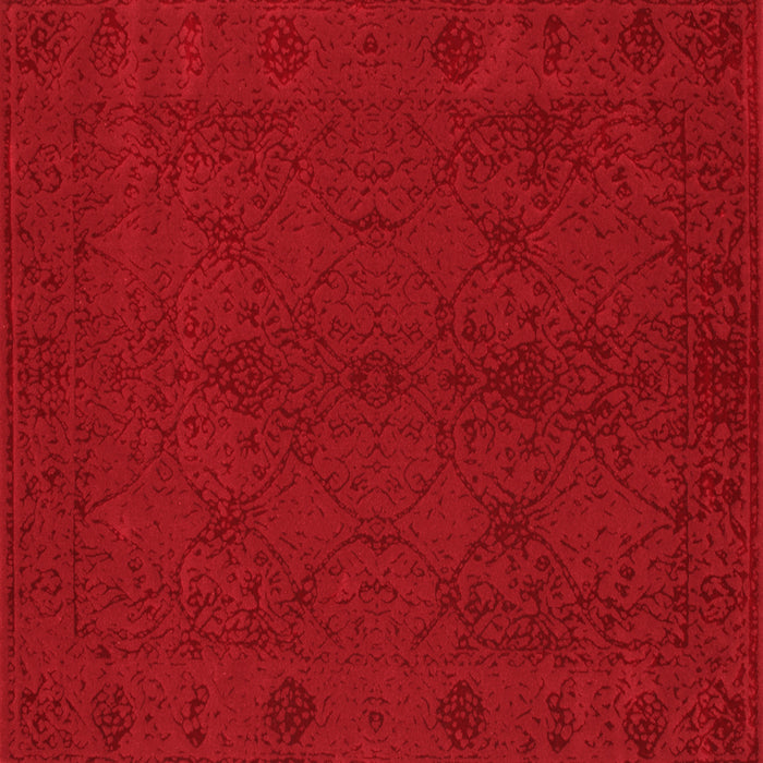 Machine Washable Abstract Red Contemporary Rug, wshcon169red