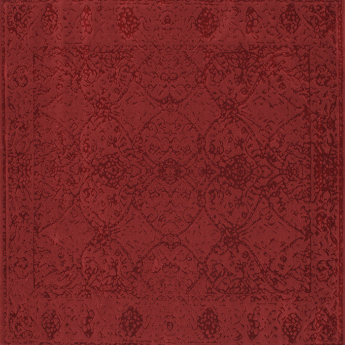 Square Abstract Brown Contemporary Rug, con169brn