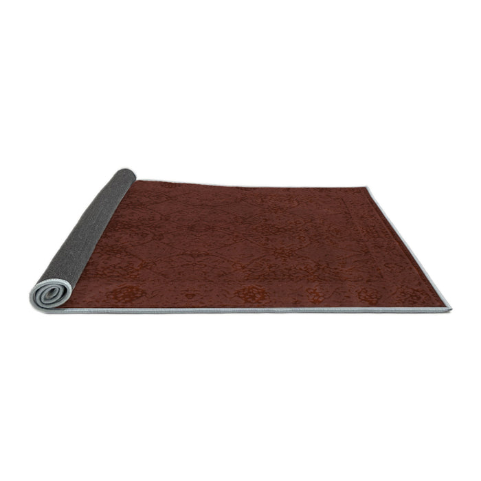 Sideview of Abstract Light Blue Contemporary Rug, con169lblu