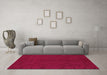 Machine Washable Abstract Pink Contemporary Rug in a Living Room, wshcon169pnk