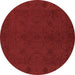 Round Machine Washable Abstract Brown Contemporary Rug, wshcon169brn