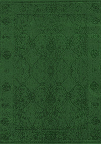 Abstract Emerald Green Contemporary Rug, con169emgrn