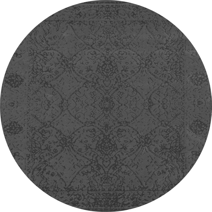Machine Washable Abstract Gray Contemporary Rug, wshcon169gry