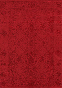 Abstract Red Contemporary Rug, con169red