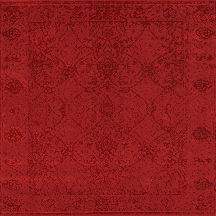 Serging Thickness of Abstract Orange Contemporary Rug, con169org