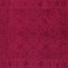 Square Abstract Pink Contemporary Rug, con169pnk