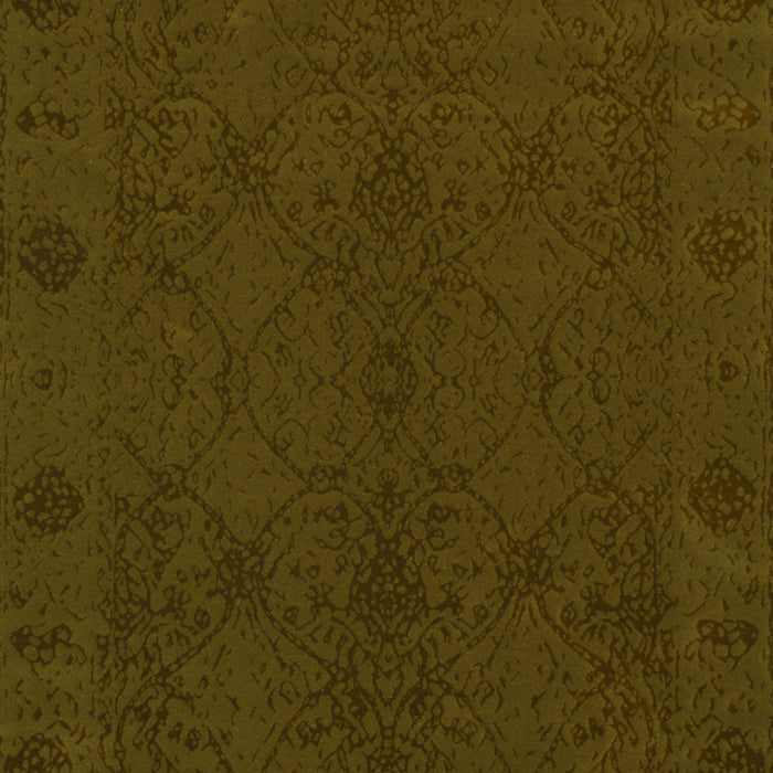 Abstract Green Contemporary Rug, con169grn