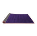 Sideview of Abstract Purple Contemporary Rug, con16pur