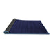 Sideview of Abstract Blue Contemporary Rug, con16blu