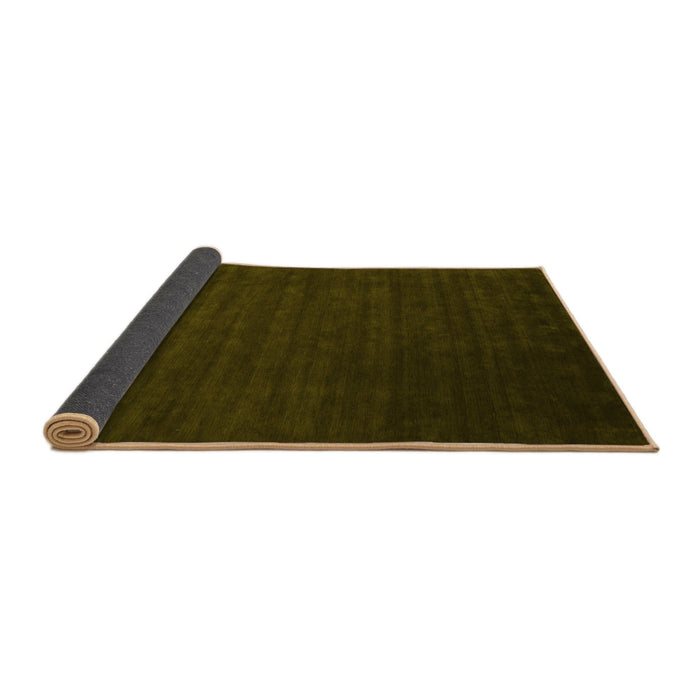 Sideview of Abstract Yellow Contemporary Rug, con16yw