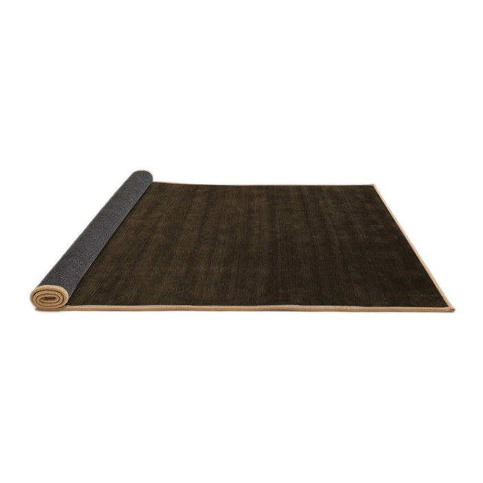 Sideview of Abstract Brown Contemporary Rug, con16brn