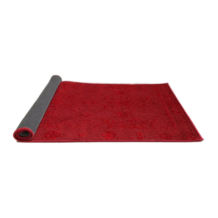 Thickness of Contemporary Red Modern Rug, con170