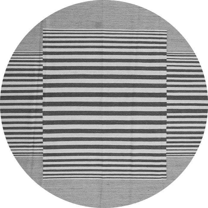 Square Abstract Gray Contemporary Rug, con1700gry