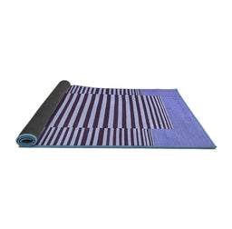 Sideview of Abstract Blue Contemporary Rug, con1700blu