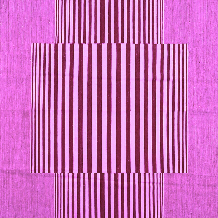 Square Abstract Purple Contemporary Rug, con1700pur