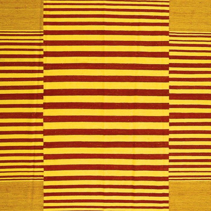 Abstract Yellow Contemporary Rug, con1700yw