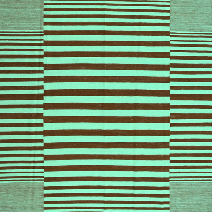 Abstract Turquoise Contemporary Rug, con1700turq