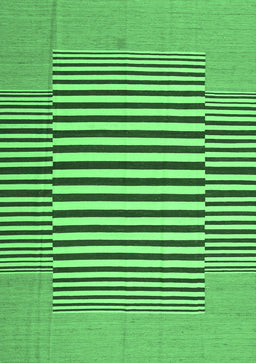 Abstract Emerald Green Contemporary Rug, con1700emgrn