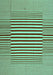 Machine Washable Abstract Turquoise Contemporary Area Rugs, wshcon1700turq