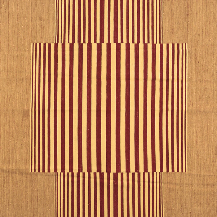Square Machine Washable Abstract Brown Contemporary Rug, wshcon1700brn