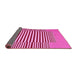 Sideview of Abstract Pink Contemporary Rug, con1700pnk