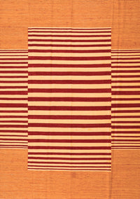 Abstract Orange Contemporary Rug, con1700org