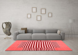 Contemporary Red Washable Rugs