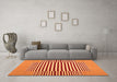 Machine Washable Abstract Orange Contemporary Area Rugs in a Living Room, wshcon1700org