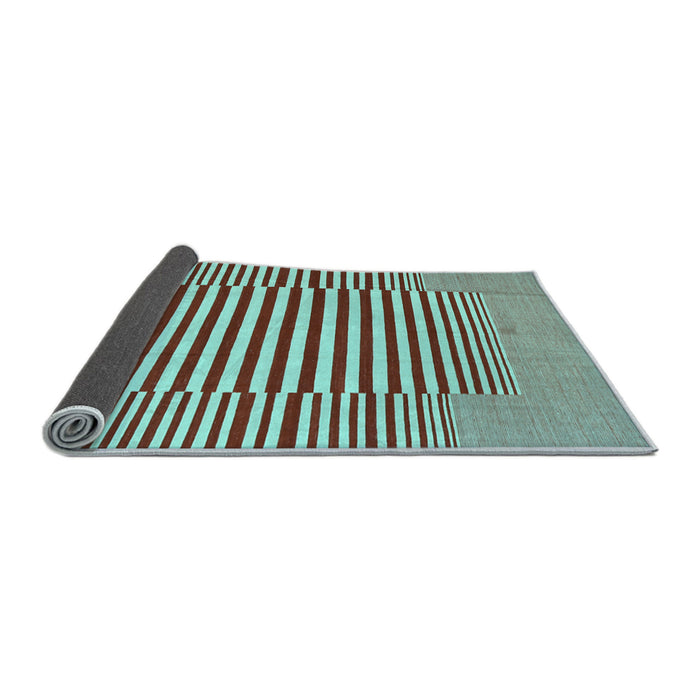 Sideview of Abstract Light Blue Contemporary Rug, con1700lblu