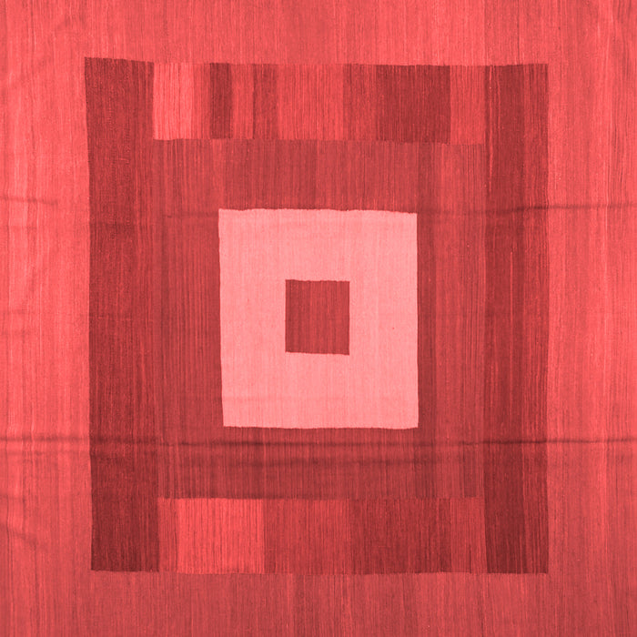 Machine Washable Abstract Red Contemporary Rug, wshcon1701red