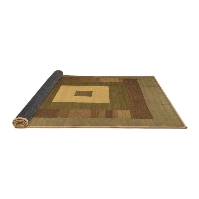 Sideview of Abstract Brown Contemporary Rug, con1701brn