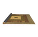 Sideview of Abstract Brown Contemporary Rug, con1701brn