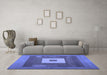 Machine Washable Abstract Blue Contemporary Rug in a Living Room, wshcon1701blu