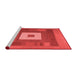 Contemporary Red Washable Rugs