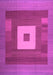 Abstract Pink Contemporary Rug, con1701pnk