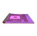 Sideview of Abstract Purple Contemporary Rug, con1701pur