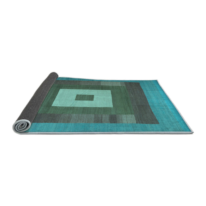 Sideview of Abstract Light Blue Contemporary Rug, con1701lblu