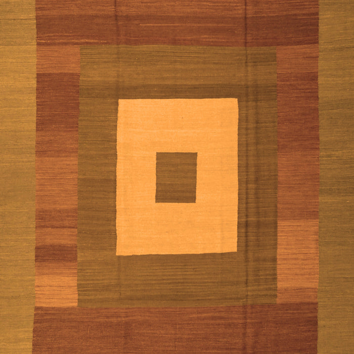 Serging Thickness of Machine Washable Abstract Orange Contemporary Area Rugs, wshcon1701org