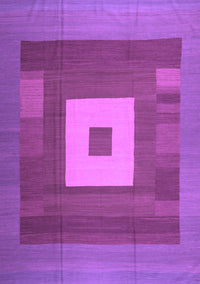 Abstract Purple Contemporary Rug, con1701pur