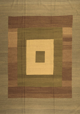 Abstract Brown Contemporary Rug, con1701brn
