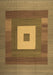 Abstract Brown Contemporary Rug, con1701brn