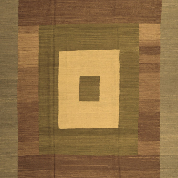 Machine Washable Abstract Brown Contemporary Rug, wshcon1701brn