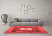 Contemporary Red Washable Rugs