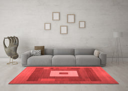 Contemporary Red Washable Rugs