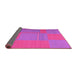 Sideview of Abstract Pink Contemporary Rug, con1702pnk